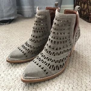 Jeffrey Campbell cutout sabrosa taupe booties